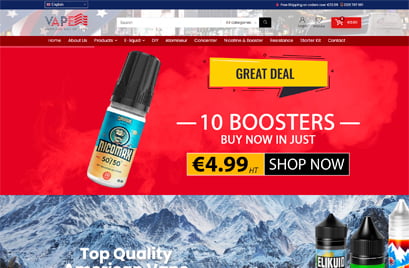 American Vape Website Design
