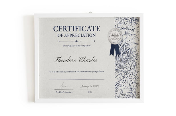 Affiliate Certificate Design