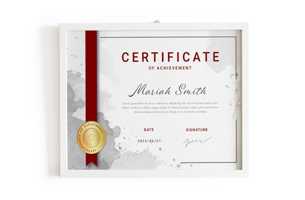 Certificate Design