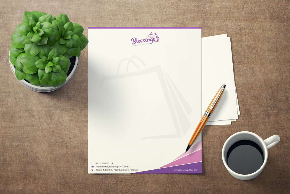 Blessing Letterhead design