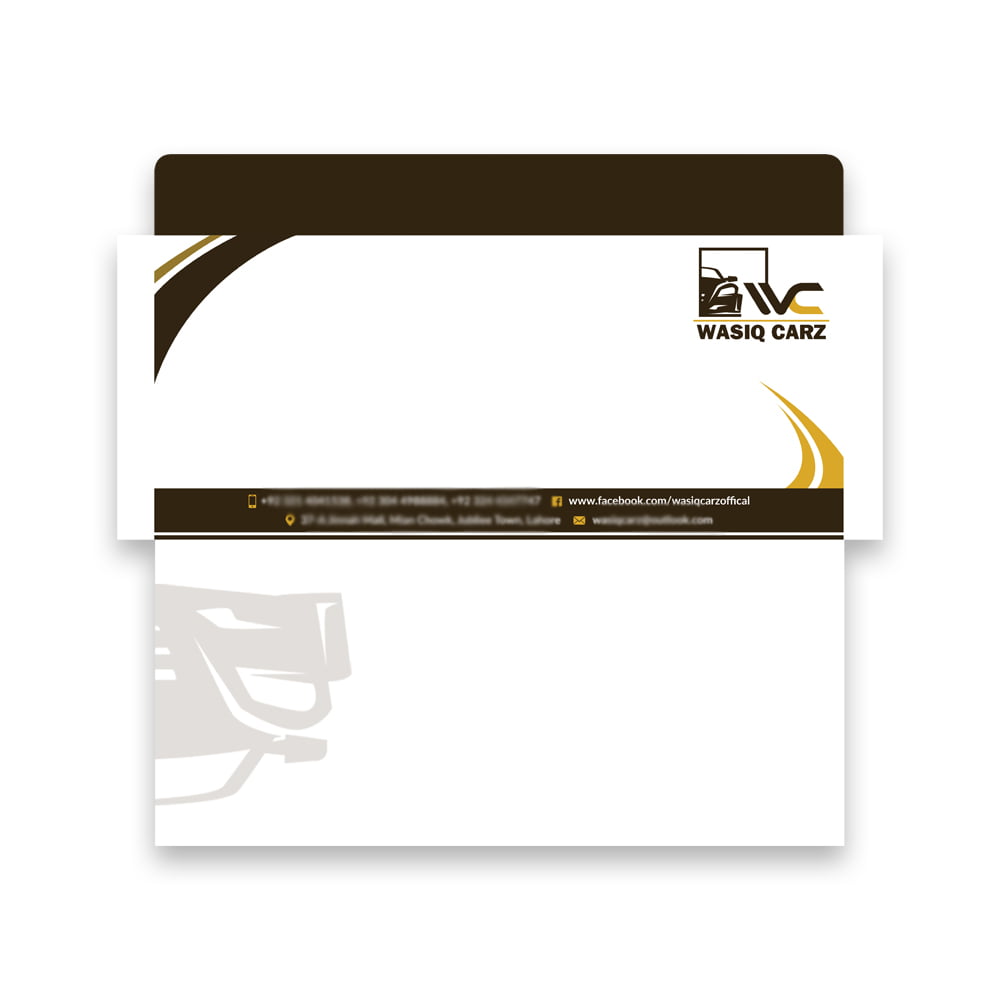 Wasiq Carz Envelope design Arfa Technologies