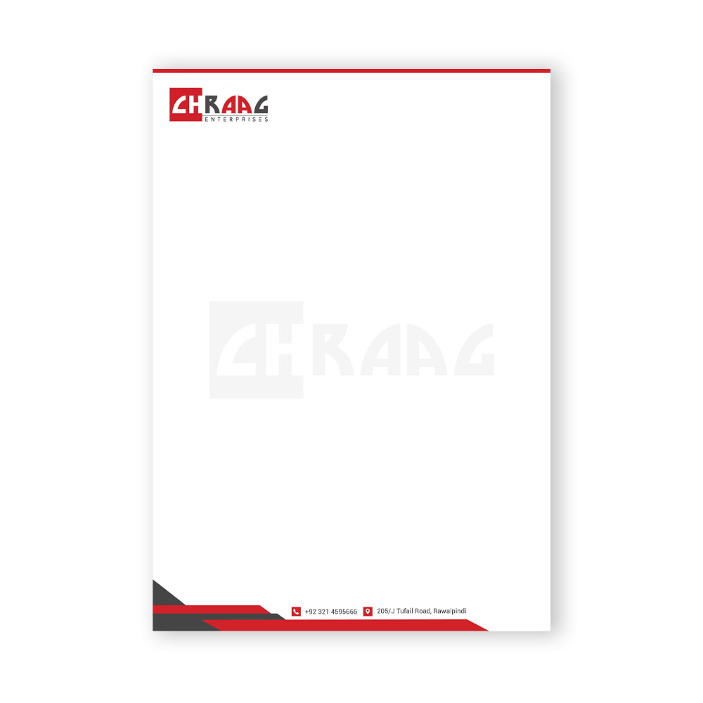 Chirag Letterhead design