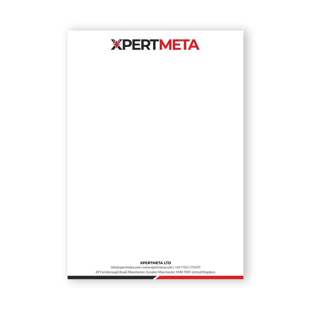 Xpertmeta letterhead Design