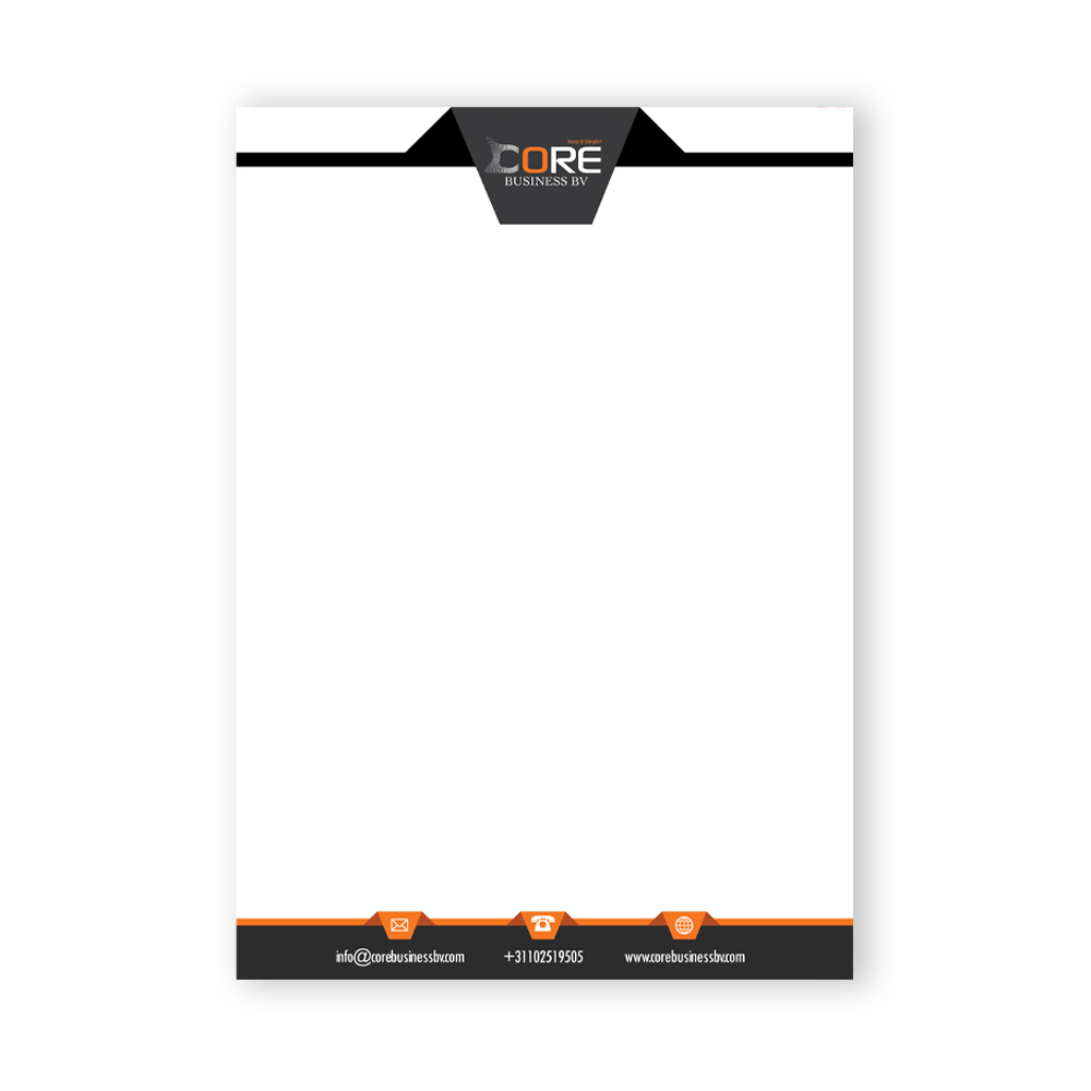 Core Business letterhead Design