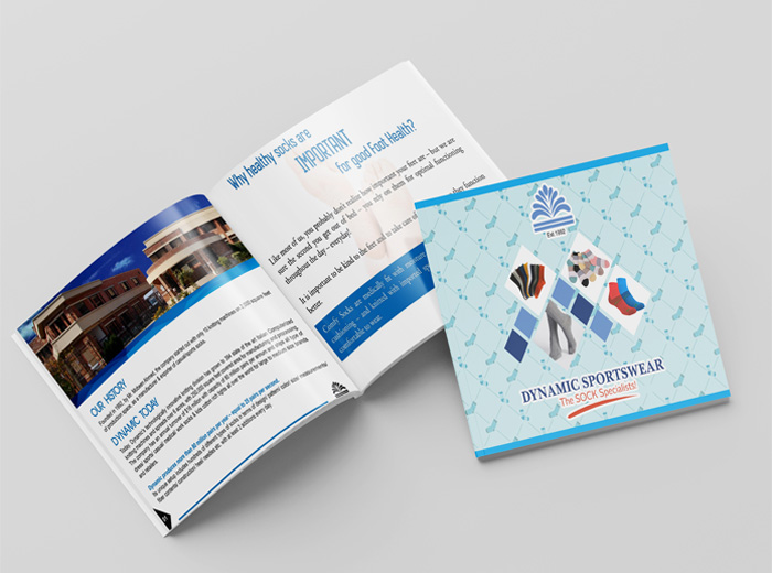 Dynamic Sportswear Company Profile Design