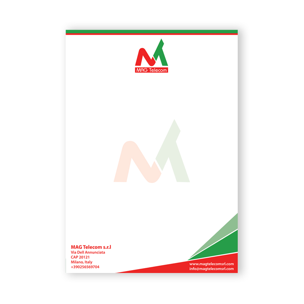 MAG Telecom Letterhead Design