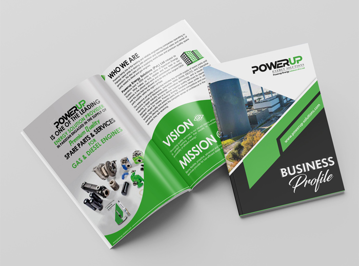 Power up Company Profile Design