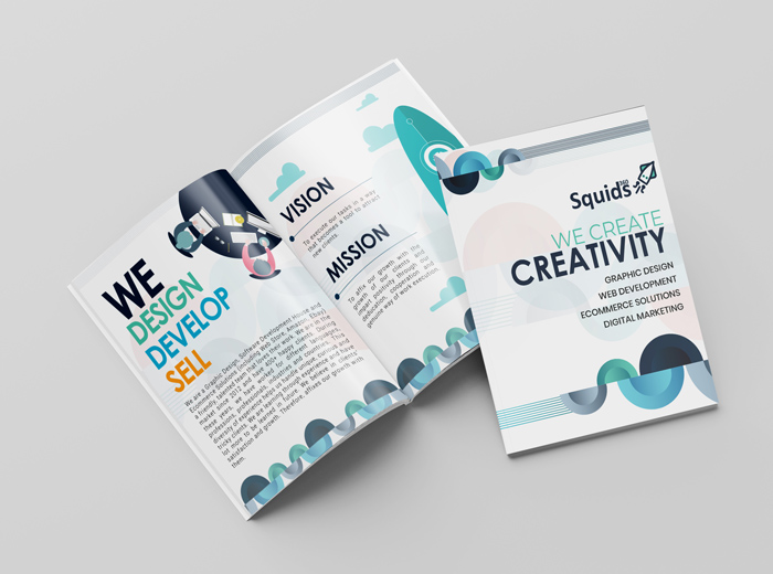 Squids Company Profile Design