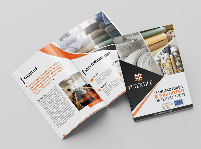 YJ Textile Company Profile Design