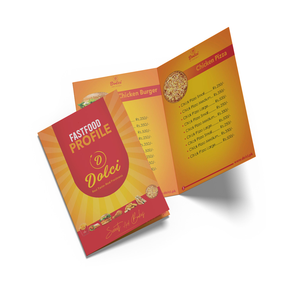 Fast Food Menu Design