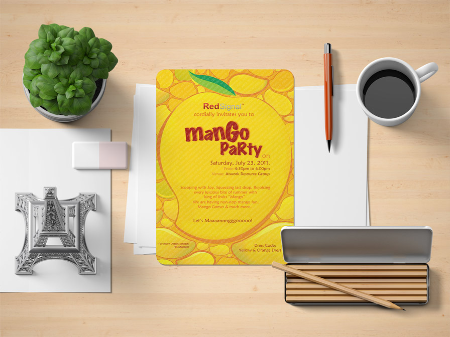 Exhibition invitation card design