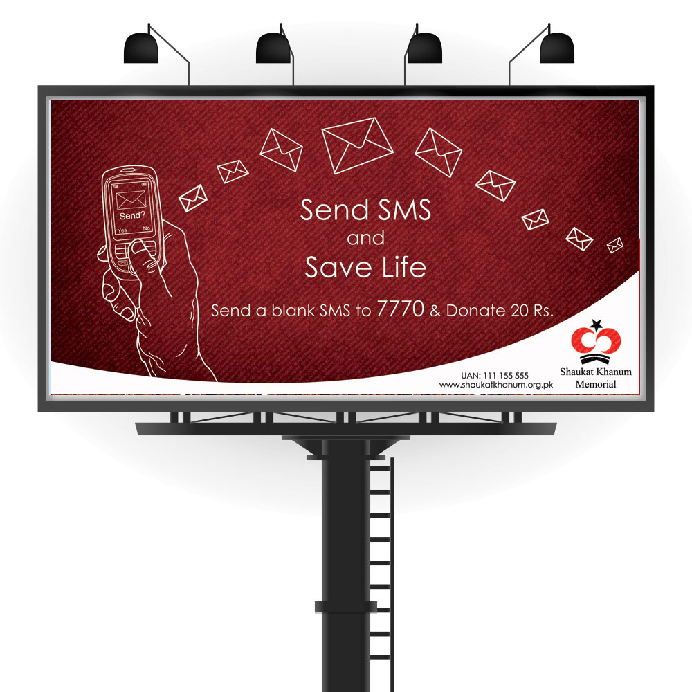 Shaukat Khanum Hoarding Design
