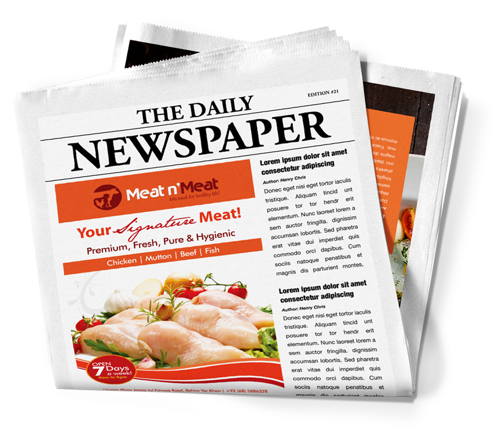 Meat N Meat Ad Design