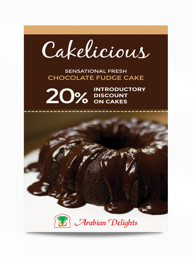 Chocolate Cake Pamphlet Design