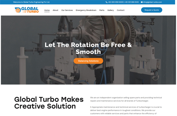 Global Turbo Website Portfolio