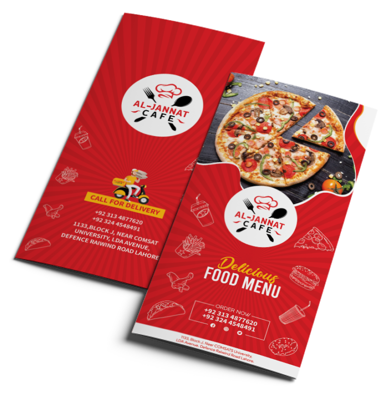 Menu Design Services, Creative Layouts & Graphic